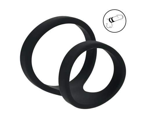 LEVELZ Dual Loop Silicone Support Ring Black - Adjustable System