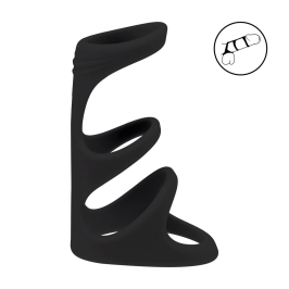 LEVELZ 3-Loop Silicone Performance System Black Adjustable Rings