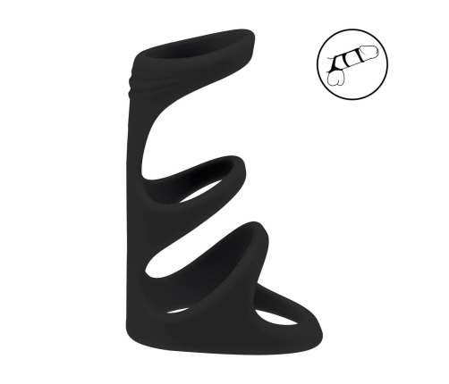LEVELZ 3-Loop Silicone Performance System Black Adjustable Rings