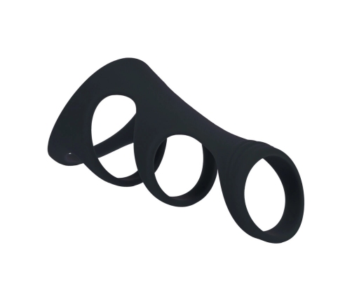 LEVELZ 3-Loop Silicone Performance System Black Adjustable Rings