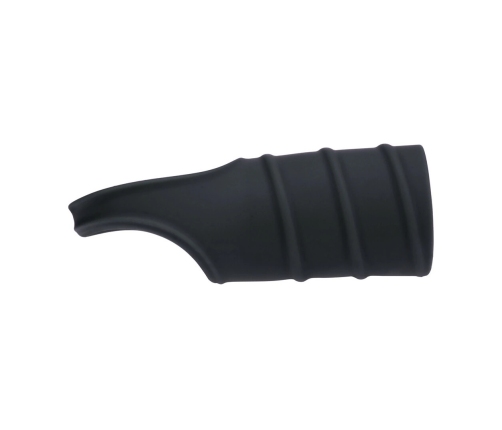 LEVELZ Silicone Ring with Ribbed Silicone Sleeve Black - Adjustable System
