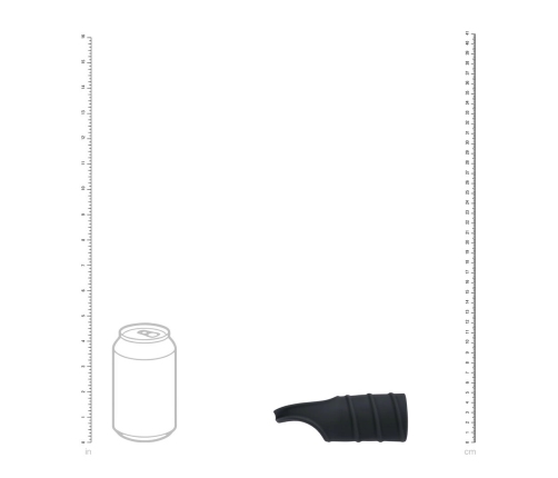 LEVELZ Silicone Ring with Ribbed Silicone Sleeve Black - Adjustable System