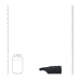 LEVELZ Silicone Ring with Ribbed Silicone Sleeve Black - Adjustable System
