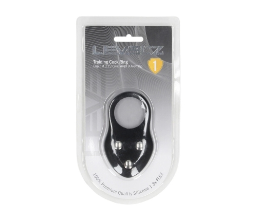 LEVELZ Silicone Weighted Ring L Black - Premium Anatomical Support