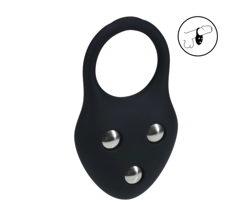 LEVELZ Silicone Weighted Ring L Black - Premium Anatomical Support