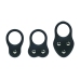 LEVELZ Silicone Weighted Ring Set S/M/L Black - Advanced Training System