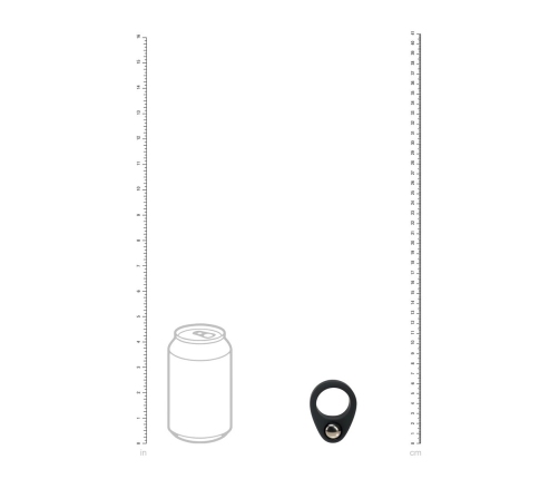 LEVELZ Liquid Silicone Weighted Intimate Ring Black - Anatomical Design
