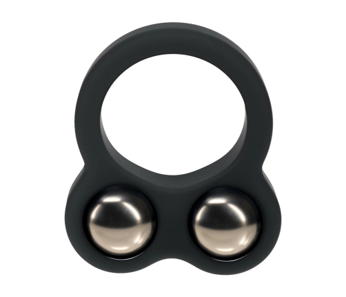 Levelz Liquid Silicone Double Weighted Ring System Black