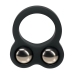 Levelz Liquid Silicone Double Weighted Ring System Black