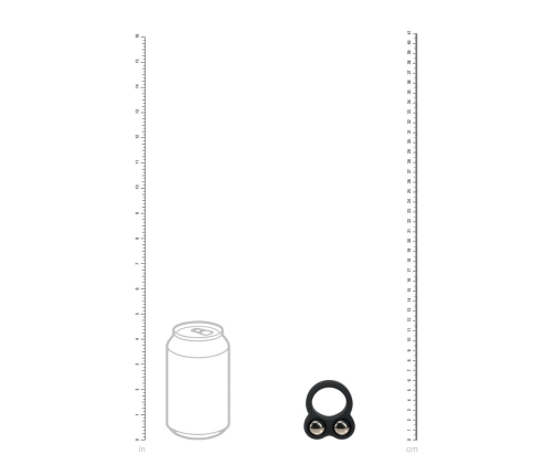 Levelz Liquid Silicone Double Weighted Ring System Black