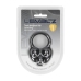 LEVELZ Liquid Silicone Triple Weighted Ball Ring Black - Adjustable Support System