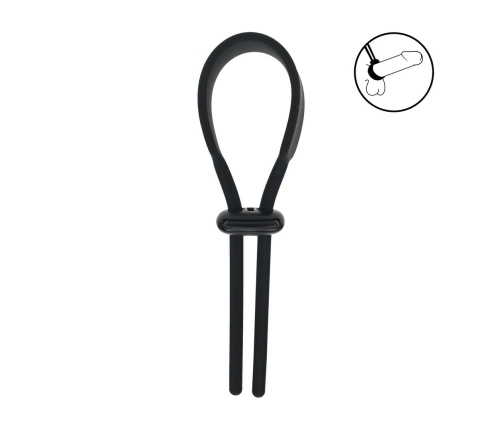 LEVELZ Adjustable Silicone Lasso Ring 5mm Black - Flexible Fit System