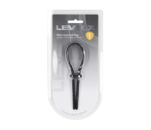 LEVELZ Adjustable Silicone Lasso Ring 5mm Black - Flexible Fit System