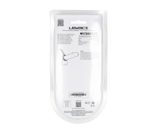 LEVELZ Adjustable Silicone Lasso Ring 5mm Black - Flexible Fit System