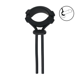 LEVELZ Adjustable Silicone Lasso Ring 5mm Black - Custom Fit System