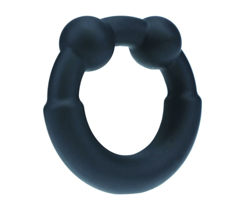 LEVELZ Black Silicone & Metal Weighted Intimate Ring - Adjustable Fit