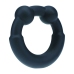 LEVELZ Black Silicone & Metal Weighted Intimate Ring - Adjustable Fit