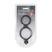 LEVELZ Silicone Dual Performance Ring with Anal Attachment Black
