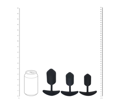 Levelz Silicone Training Set 3pcs Black - Weighted Progressive Plugs