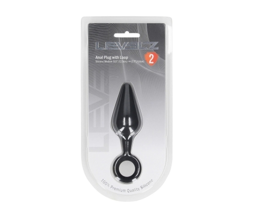 LEVELZ Silicone Plug with Loop Handle M Black - Precision Design