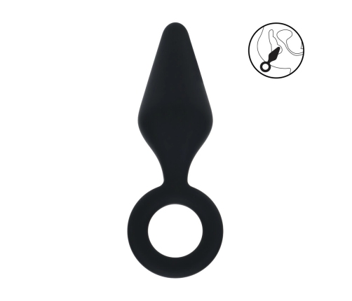 LEVELZ Silicone Plug with Loop Handle M Black - Precision Design