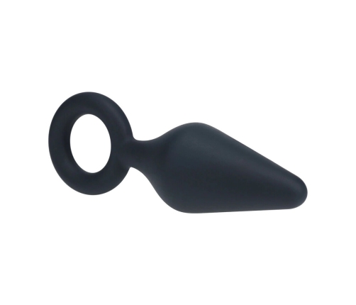 Lovelife LEVELZ Silicone Plug L Black with Ergonomic Loop Handle