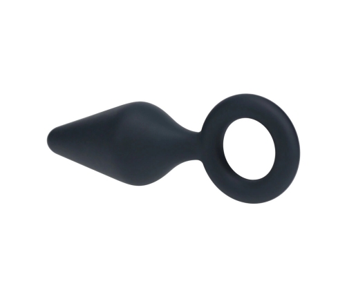 Lovelife LEVELZ Silicone Plug L Black with Ergonomic Loop Handle
