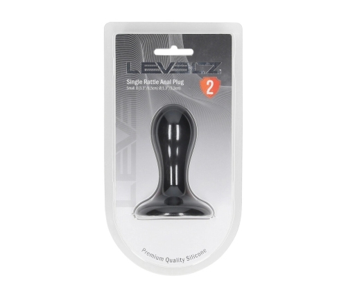 LEVELZ Liquid Silicone Motion Plug S Black - Flexible Rattle System