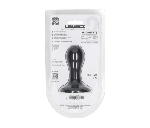 LEVELZ Liquid Silicone Motion Plug S Black - Flexible Rattle System