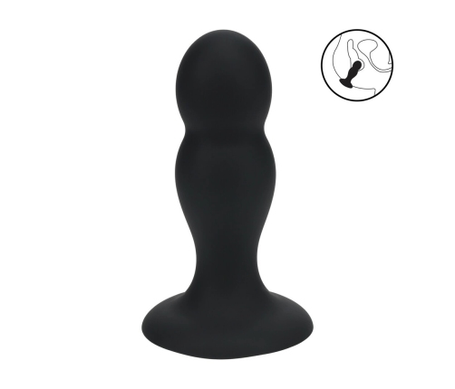 LEVELZ Double Rattle Liquid Silicone Plug M Black - Motion Response System