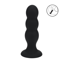 LEVELZ Tri Rattle Liquid Silicone Plug L Black - Triple Bulb, Dynamic Motion