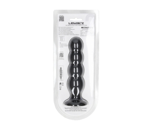 LEVELZ Quad Rattle Silicone Plug XL Black - Four-Bulb Model