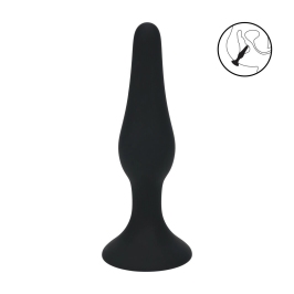 LEVELZ Slim Silicone Plug S Black - Compact Flexible Model