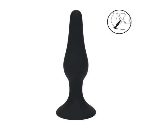 LEVELZ Slim Silicone Plug S Black - Compact Flexible Model