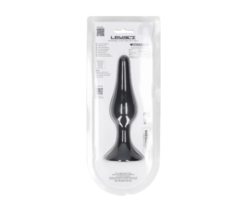 LEVELZ Slim Silicone Plug XL Black - Precision Tapered Model