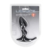 LEVELZ Double Ripple Silicone Prostate Model Black - Flexible Anatomical Design