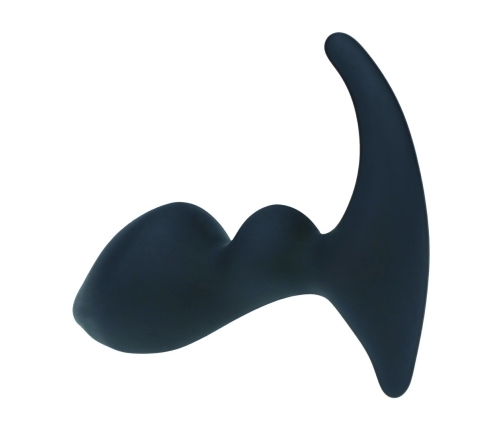 LEVELZ Double Ripple Silicone Prostate Model Black - Flexible Anatomical Design