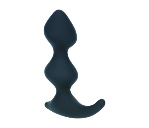 LEVELZ Full Double Ripple Silicone Prostate Model Black - Ergonomic Design