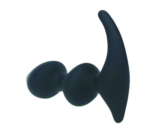 LEVELZ Full Double Ripple Silicone Prostate Model Black - Ergonomic Design