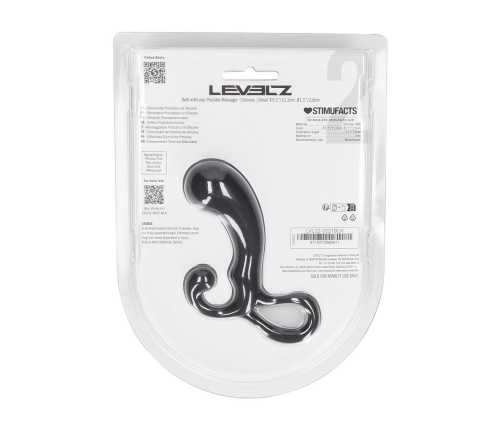 LEVELZ Pro L2 Silicone Anal Stimulator with Loop Handle Black S