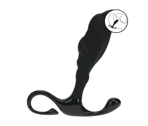 LEVELZ Rippled with Hard Loop Intimate Massager S Black - Ergonomic Hard Loop Design