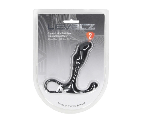 LEVELZ Rippled with Hard Loop Intimate Massager S Black - Ergonomic Hard Loop Design