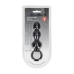 LEVELZ Beaded Silicone Probe with Safety Loop Black - Flexible Design
