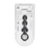 LEVELZ Beaded Silicone Probe with Safety Loop Black - Flexible Design