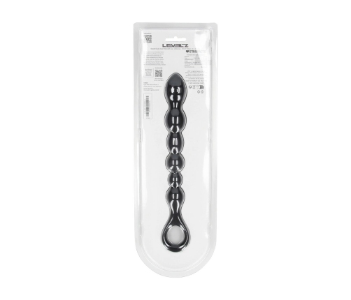 LEVELZ Black Silicone Flexible Beaded Probe with Loop Handle - 23 cm