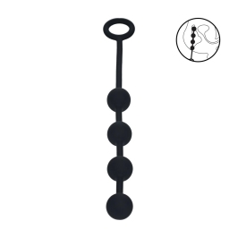 LEVELZ Silicone Intimate Beads S 20mm Black - Flexible Design