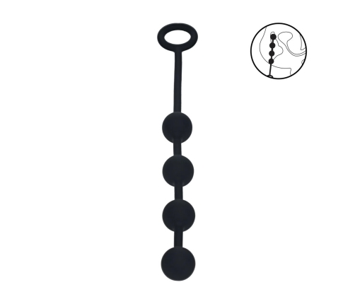 LEVELZ Silicone Intimate Beads S 20mm Black - Flexible Design
