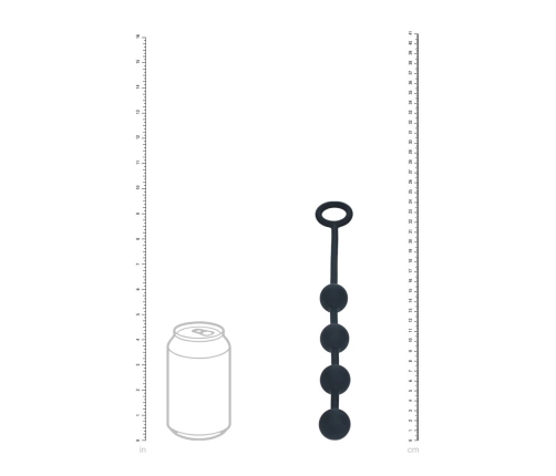 LEVELZ Silicone Intimate Beads S 20mm Black - Flexible Design