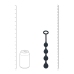 LEVELZ Waterdrop Silicone Intimate Beads S 20mm Black Flexible Design