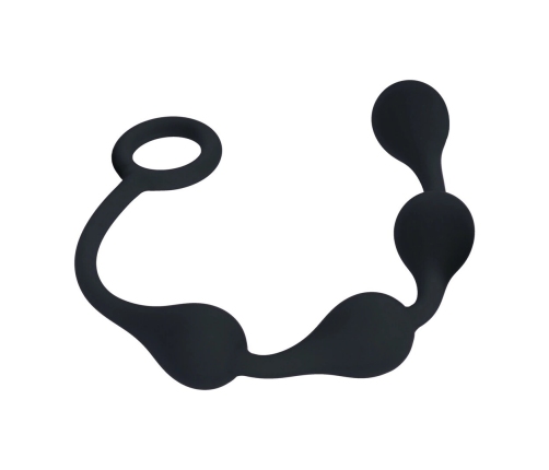 LEVELZ Waterdrop Silicone Intimate Beads S 20mm Black Flexible Design